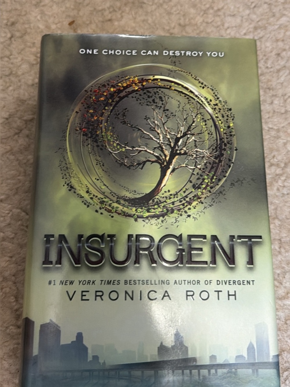 Veronica Roth Insurgent Hardcover Book - Green
